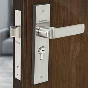 Plantex Heavy-Duty Door Lock Set Main Door Lock Handle Set/ 6-Lever Lock Mechanism with 3 Years of Warranty/Mortise Lock with 3 Keys, Brass Lockbody & Cylinder8110 Matte