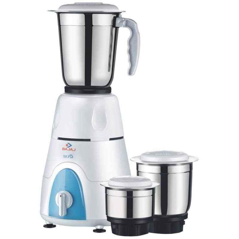 Bajaj 500W GX 3 White Mixer Grinder