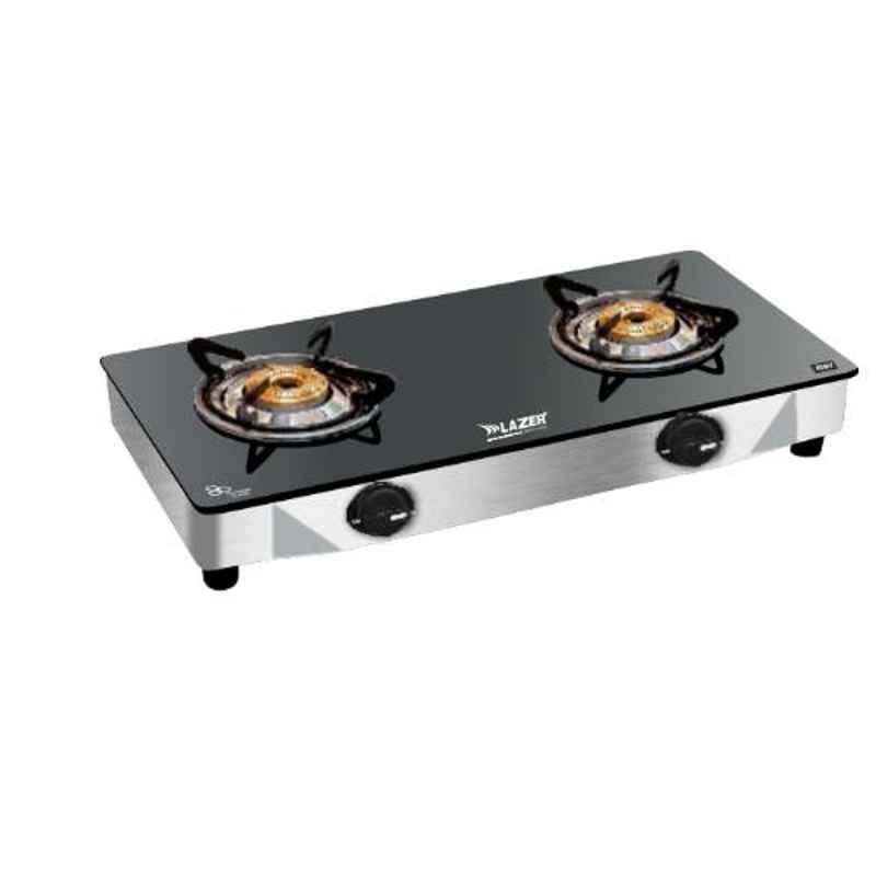 double burner glass top stove