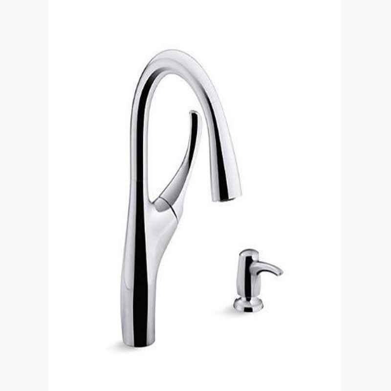 Kohler Mazz Luxury Chrome Polished Pulldown Kitchen Faucet, 72511IN-SD-CP