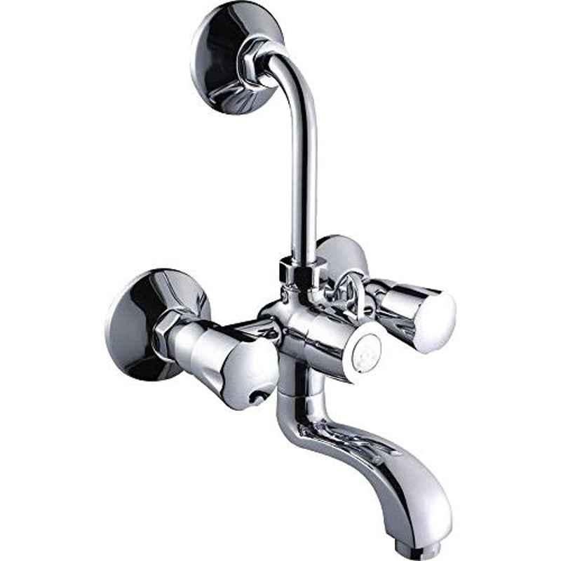 Hindware Contessa Neo Chrome Wall Mixer with Overhead Shower, F730020CP