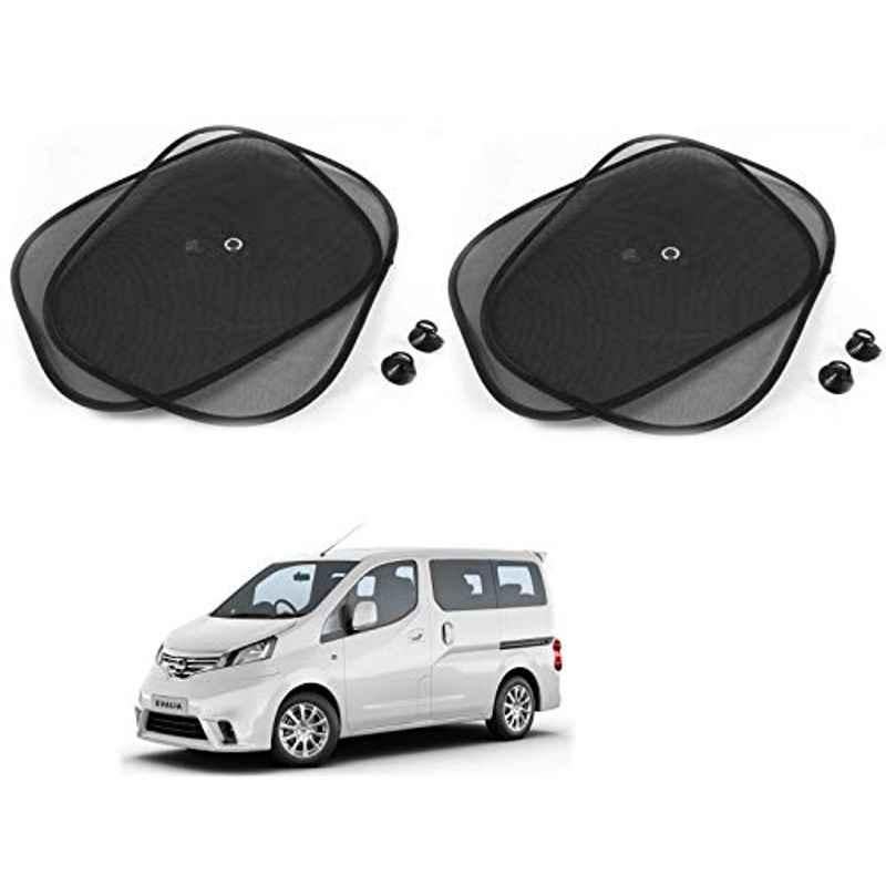 Kozdiko 4 Pcs Black Chipokoo Car Window Sunshade Curtain Set for Nissan Evalia, koz_79293