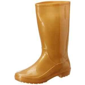 Hillson 101 PVC Plain Toe Golden Safety Gumboots, Size: 10
