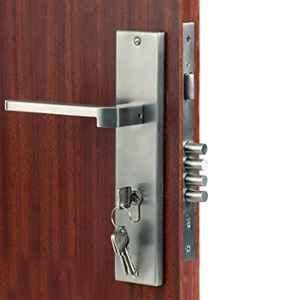 Voltizi 10 inch ‎Stainless Steel ‎Matt Finish Mortise Main & Bedroom Lock Set, ‎MG306