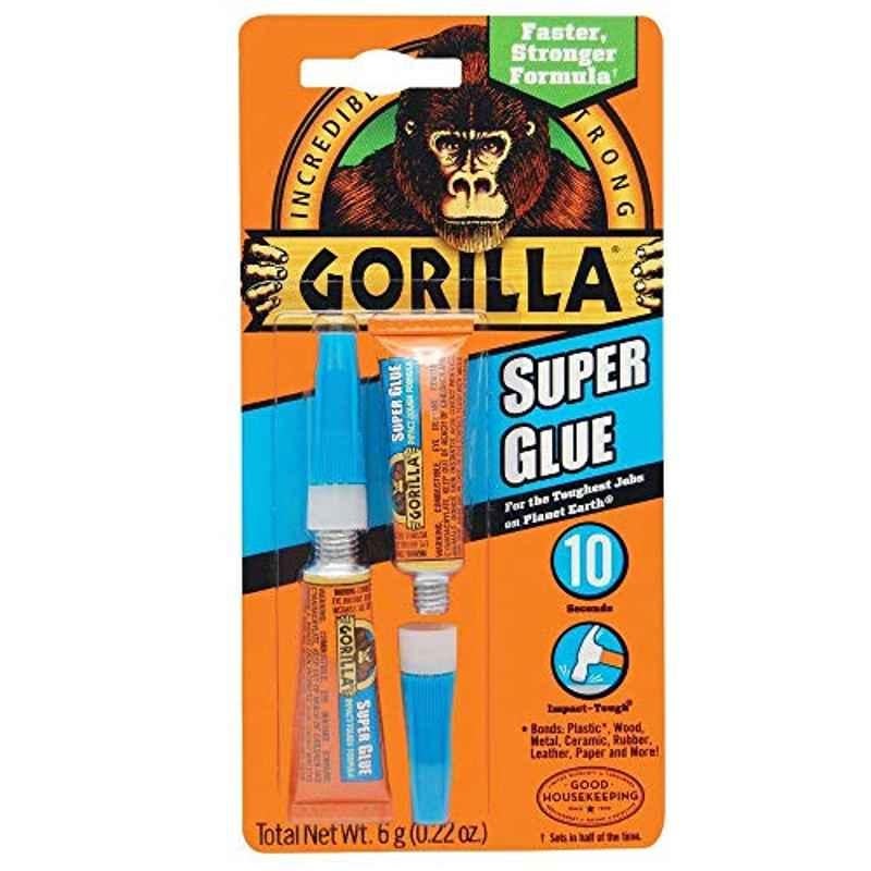 Gorilla 6g Super Glue, 100895 (Pack of 2)