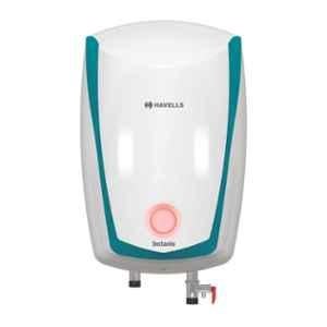 Havells Instanio 2000W 10 Litre 4 Star White & Blue ABS Storage Geyser with Steel Tank, GHWAIBTWB010