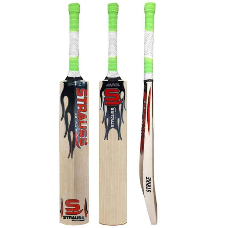 Strauss 33.3 inch Strike Premium English Willow Cricket Bat, ST-1624, Size: 5