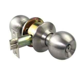 Hettich 65mm Stainless Steel Cylindrical Knobs & Handle Set for Room Doors, 9228335