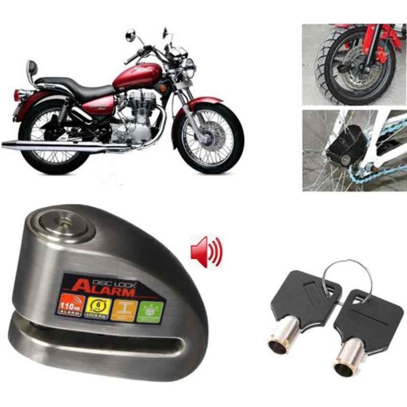Auto Pearl Steel Black Anti-Theft Alarm Disc Brake Lock for Twin spark, Lock_566