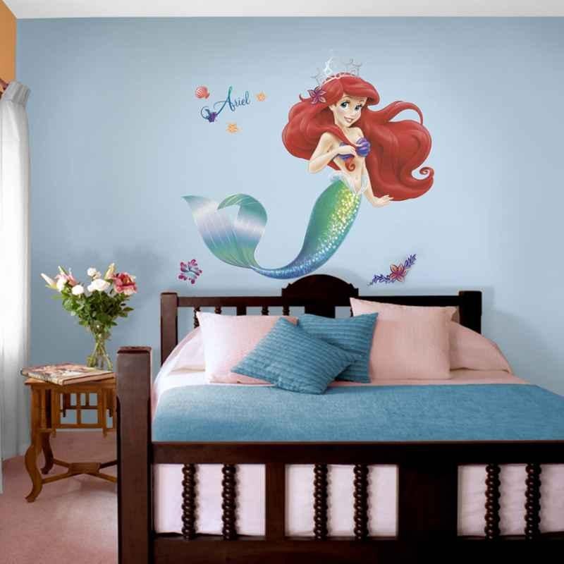 Asian Paints Vinyl Nilaya The Little Mermaid Giant Self Adhesive Wall Sticker, HPCA21437