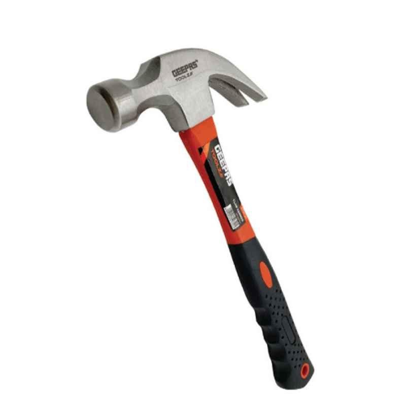 Geepas GT59121 570g Carbon Steel Claw Hammer with Fiber Handle