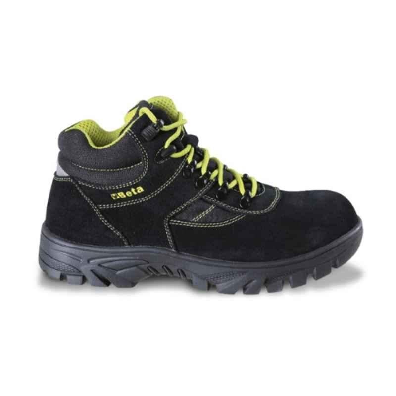 Beta Trekking 7238WR Suede Leather Composite Toe Black Safety Shoes, 072380246, Size: 11