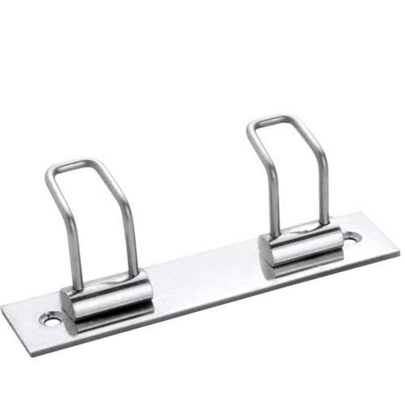Nixnine Premium Stainless Steel Cloth Hanger with 2 Hooks, SS_HK_A-1022_2HK_1PS