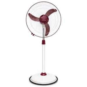 Zokasa Aura Plus 90W 2300rpm Ivory & Brown Pedestal Fan with 2 Years Warranty, Sweep: 400 mm