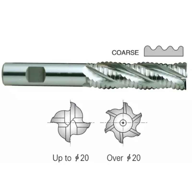 YG-1 HSSCO8 6 Flutes End Mill, E2752280, Overall Length: 166 mm