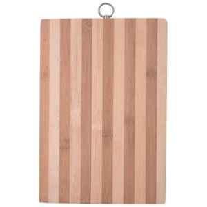Freakonline Non-Slip Wooden Cutting Chopping Slicing Board with Ring Holder