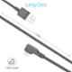 Portronics Konnect L 1.2m 8 Pin 3A Nylon Braided Grey Multifunctional Lightning Cable, POR 1080 (Pack of 10)