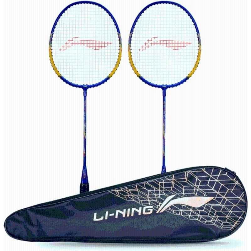 Li-Ning XP-70-IV 93g Black & Gold Strung Badminton Racquet with 1 Full Cover (Pack of 2)