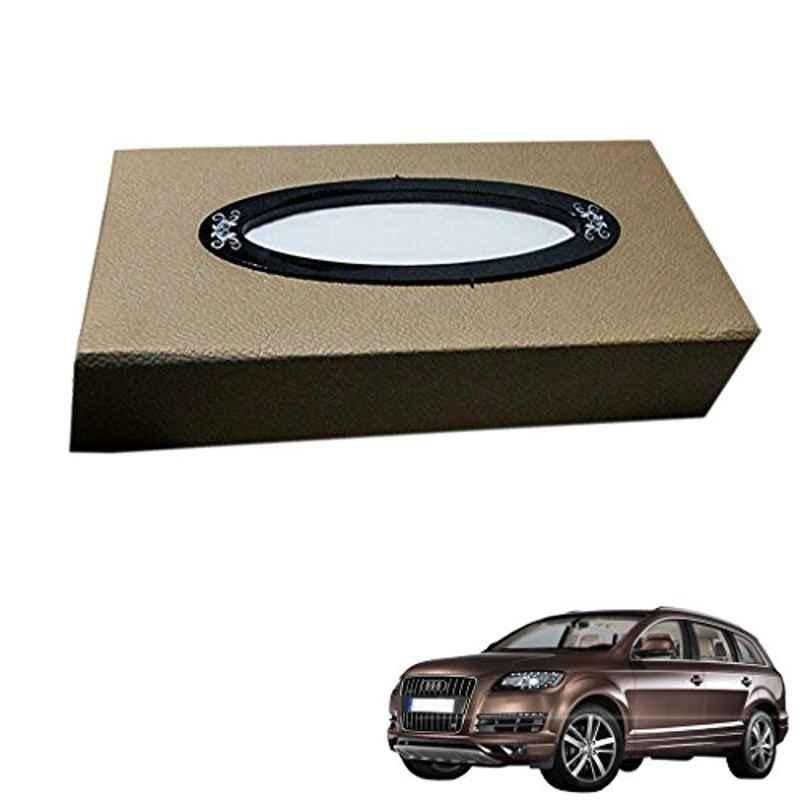 Kozdiko 200 Sheets 100 Pulls Beige Tissue Paper Box for Audi Q7, kozd_7303