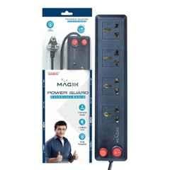 Magik Power Guard 1.5m Plastic Black Extension Board, ACPGSG4395