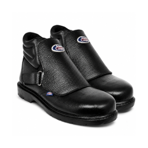 Allen Cooper AC-2017 Steel Toe Leather Black Work Safety Shoes, Size: 8