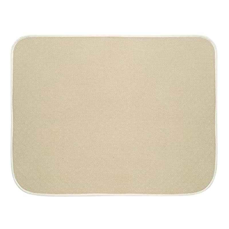 iDesign iDry 18x24 inch Polyester Wheat Bath Mat, 16210