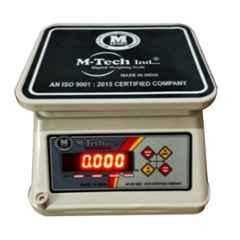 M-Tech 30kg Stainless Steel Silver Semi Automatic Counter Weighing Scale