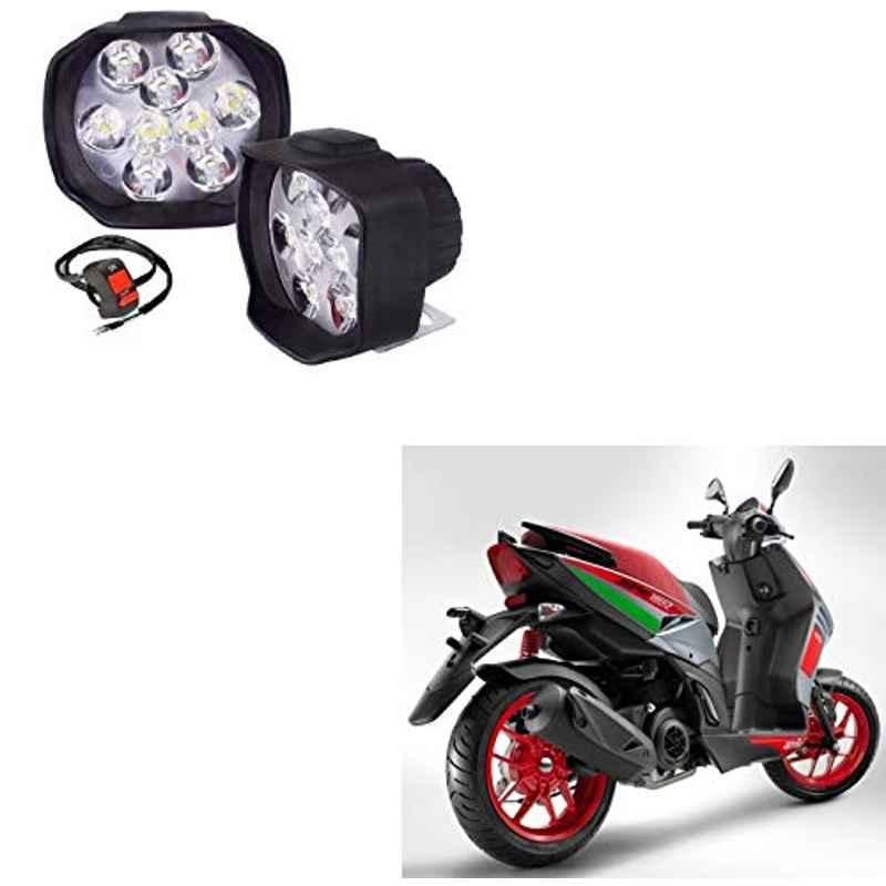 Kozdiko 2 Pcs Sheen 9 LED 6000k Cree LED Transformer Bumble Bee Style LED Fog Light Set for Aprilia SR 150 Race