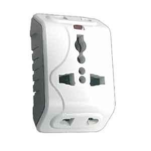 Gold Coast 6A Polycarbonate White Universal Multi Plug Adaptor, 2173-WH