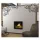 Kayra Decor 48x36 inch PVC Evergreen Flowers Wall Design Stencil, KHSNT286