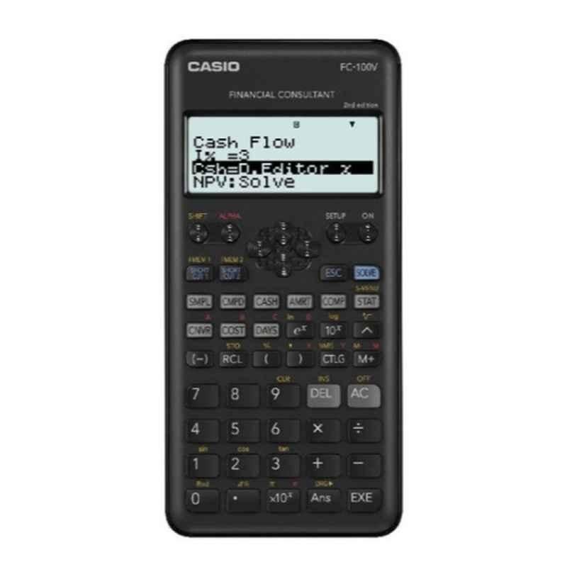Casio FC-100V-2 Black Financial Calculator