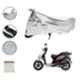 Riderscart Polyester Silver Waterproof Two Wheeler Body Cover with Storage Bag for TVS Wego Drum BS4