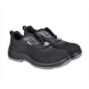 Zain Safety S1-SR Raven Fit Knit Composite Toe Black Safety Shoes, Size: 12