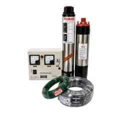 Balaji Prakash 1.5HP 10 Stage Single Phase Pure Copper Oil Filled Submersible Pump with Control Panel, 30m Safety Wire & 2.5 Sqmm Submersible Cable