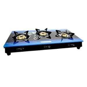 Milton Premium 3 Burner Blue Glass LPG Stove