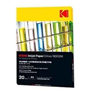 Kodak 20 Sheets 180GSM A4 White & Black High Glossy Medical Photo Paper, 818004MPG