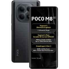 POCO M8 6.77 inch 5520mAh 6GB RAM/128GB Storage Carbon Black Smartphone