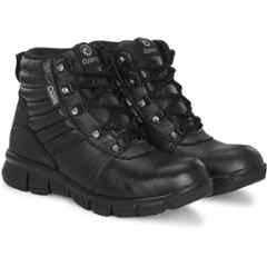 Ozarro Genuine Leather Steel Toe Black Safety Shoes, S4453, Size: 9