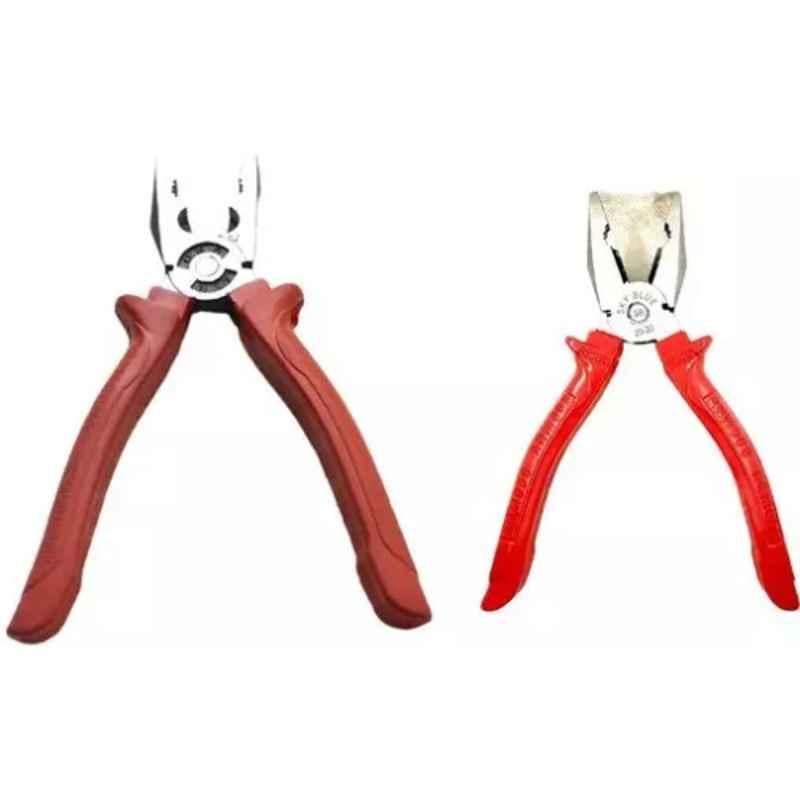 Sky Blue 2 Pcs 7.8 inch Lineman Plier Combo, SBE_PLIER_COMBO_MOD_01091