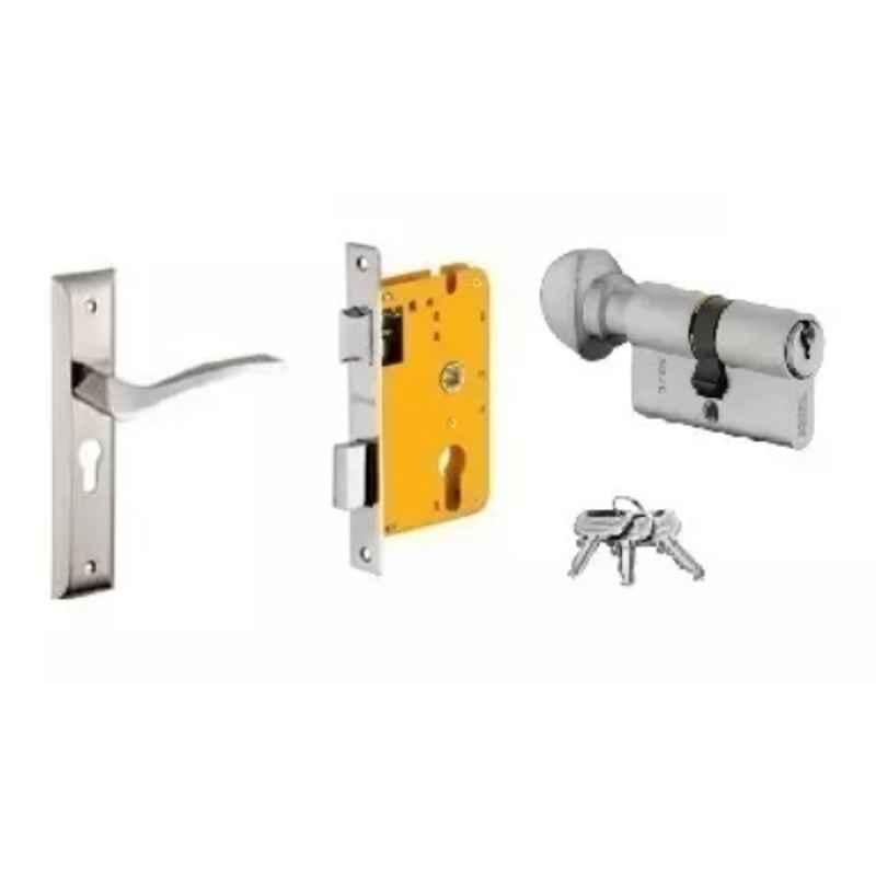 Dorset HL Series Fina 70mm Stainless Steel Door Handle Lock Set with Knob & Key