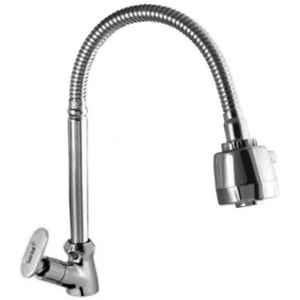 Gold Bell Marble Stainless Steel Silver Deck Mounted Chrome Swan Neck Basin Tap with Flexible Spout
