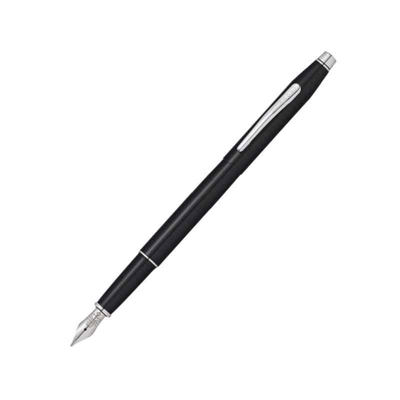 Cross Classic Century Black Ink Medium Nib Fountain Pen with 2 Pcs Black Pen Cartridges Set, AT0086-111MS