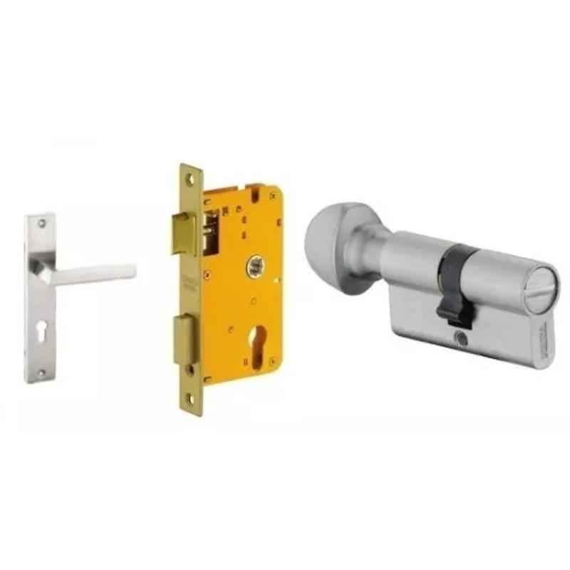 Dorset HL Series Fabio 60mm Stainless Steel Door Handle Lock Set with Coin & Knob (Pack of 3)
