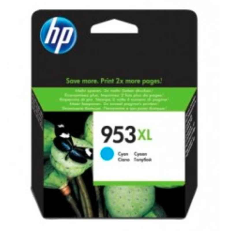 HP 953XL Cyan High Yield Ink Cartridge, F6U16AE