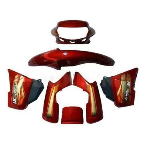 Buy Krayons Red Full Body Kit for Hero HF Deluxe Bike KI07 Online At Best Price On Moglix