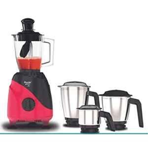 Preethi Peppy Plus MG246 750W Red & Black Stainless Steel Juicer Mixer Grinder with 4 Jars