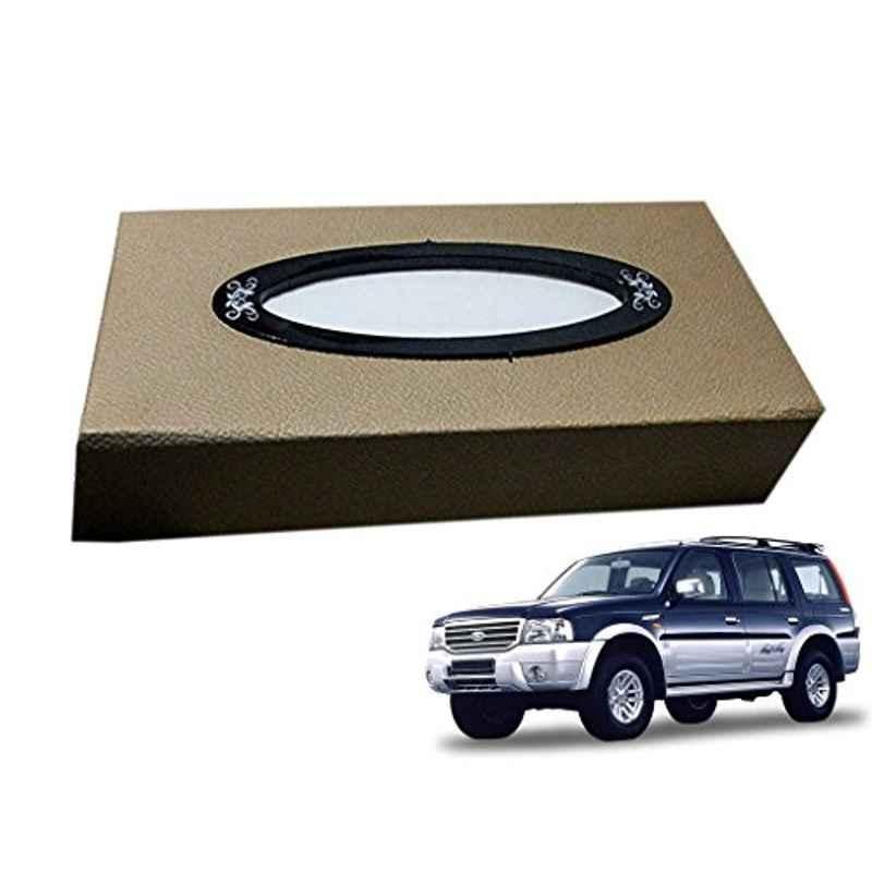 Kozdiko 200 Sheets 100 Pulls Beige Tissue Paper Box for Ford Endeavour, kozd_5388