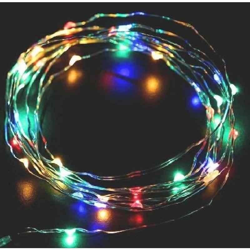 Tucasa 3m Battery Operated Multicolour LED Copper Wire String Light, DW-414