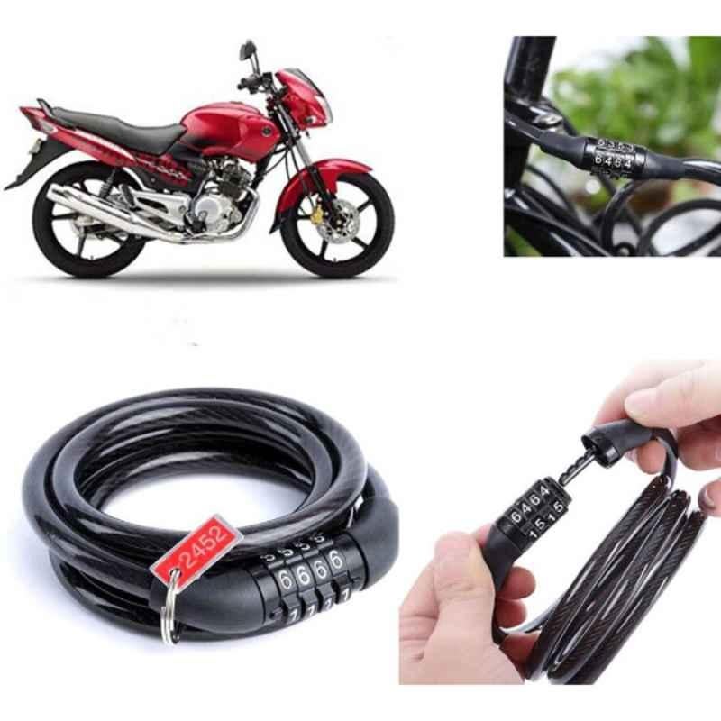 Auto Pearl PVC & Plastic Black Combination Cable Lock for Gladiator Graffitti