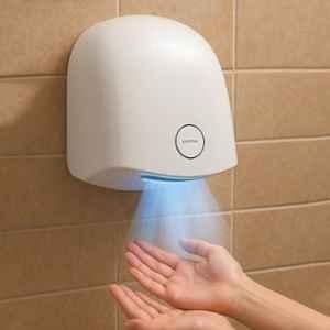 Plantex 1200W White Automatic Small Hand Dryer Machine/Hand Wash Air Dryer for Bathroom/Office/Hotel/Commercial Use